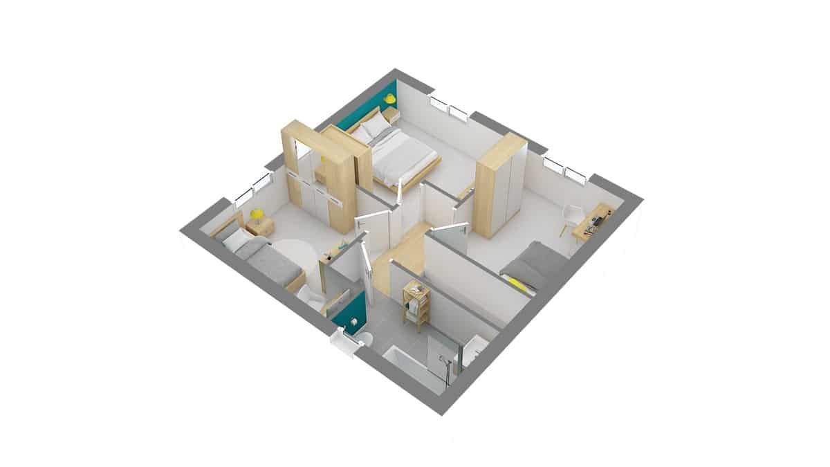 Maisons Privat_Rezeene_a-g-axo_etage
